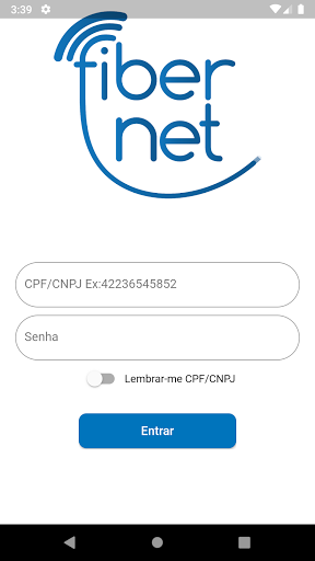 Android application FiberNET screenshort
