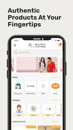 Android application Bharat Khadi Online Shopping screenshort