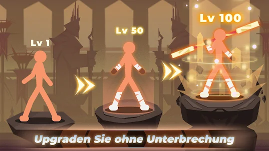 Strickfigur gegen Ungeheuer