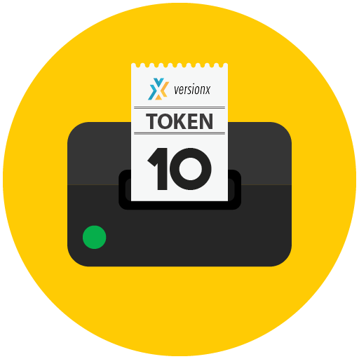 Entry Token Queue - VersionX logo