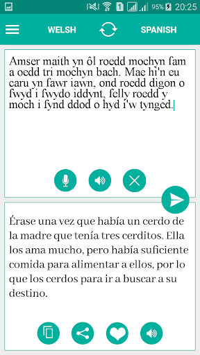 Welsh Spanish Translator Screen 2