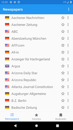 Android application World Newspapers - all news screenshort