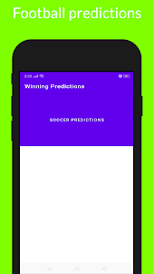 Winning football predictions.