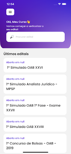 Android application Verticalizado screenshort
