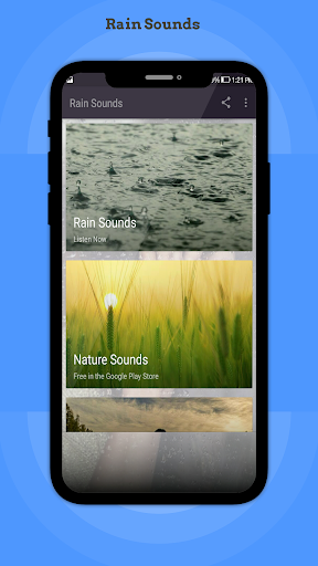 Android application Rain Sounds screenshort