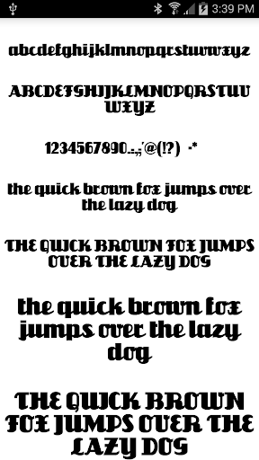 Android application Fonts Message Maker screenshort