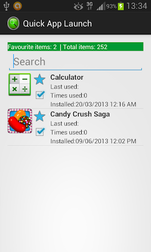 Quick App Launch Screen 3