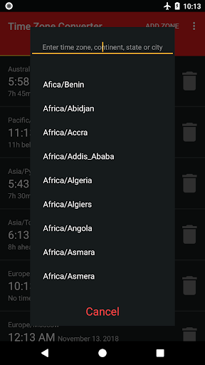 Time Zone Converter - World Ti Screen 2
