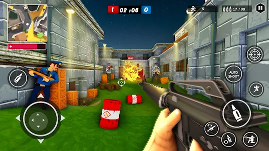 전쟁 총게임- 경찰 총격전 시뮬레이션 총 쏘는 게임