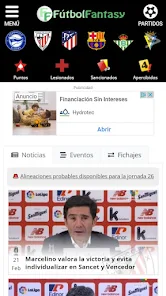 FútbolFantasy - Aplicaciones Google Play