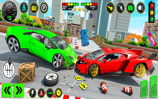 Android application City Car Crash 3D Derby Games screenshort