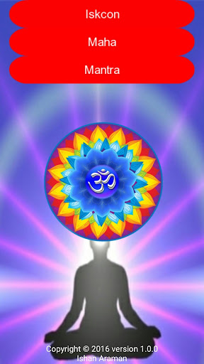 Android application Iskcon Mantra screenshort