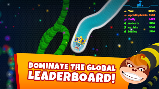 Code Triche Snaky.io - Jeu de Serpent et Vers  en-ligne PvP APK MOD screenshots 5