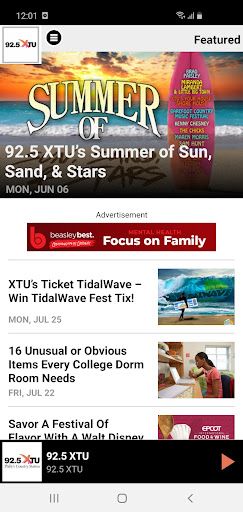 92.5 XTU Screen 2