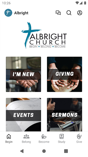 Android application Albright Church screenshort
