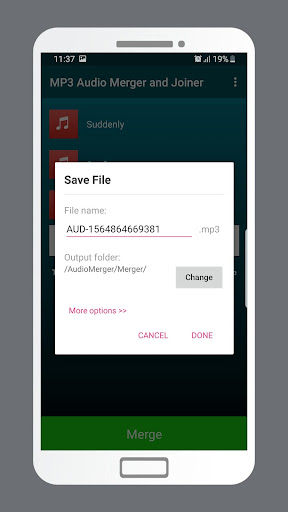 Screenshot of MP3 Audio Merger and Joiner