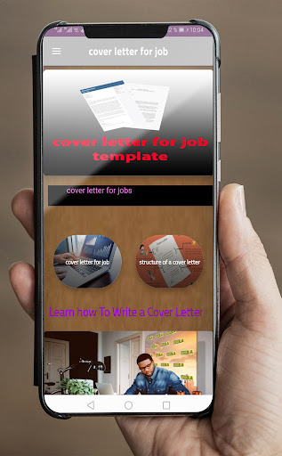 cover letter template Screen 2