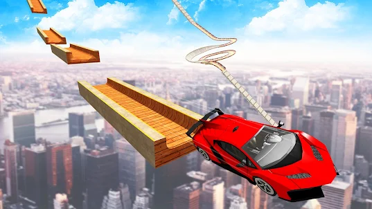 車ゲーム運転 3D - メガランプカーレーシングスタント