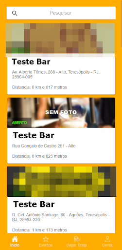 Android application Caça Chopp - Bares e Eventos screenshort