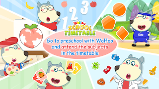 Wolfoo Study: School Timetable - Screenshot 1