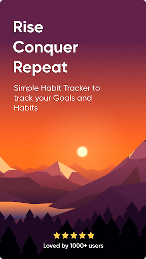 Screenshot of Rise: Habit List