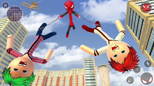 Spider stickman rope hero: War  screenshots 1