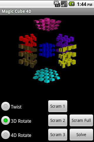 Android application Magic Cube 4D screenshort