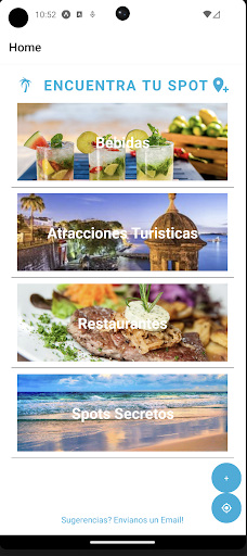 Android application Encuentra Tu Spot screenshort