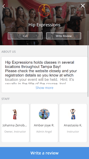 Android application Hip Expressions screenshort