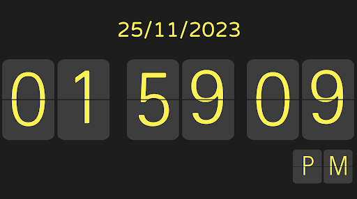 Flip Clock Screen 3