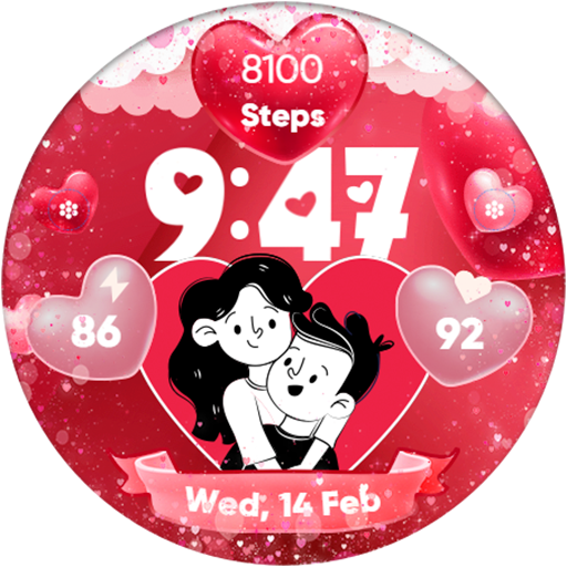 Valentines Day Couple - Watch logo