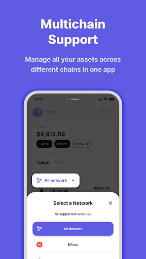 Screenshot of Pockie Wallet - Crypto Wallet