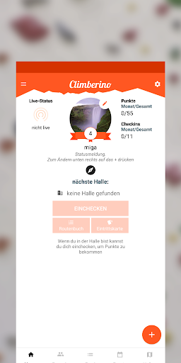Android application Climberino screenshort