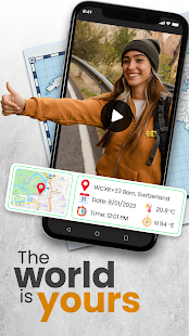 GPS maps timestamp camera app Screenshot