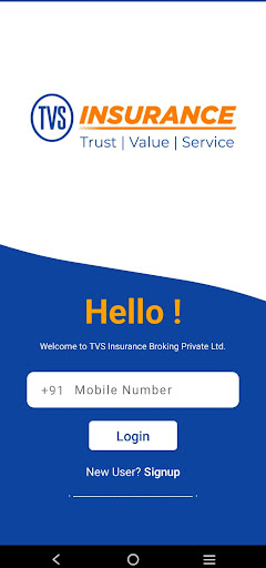 Android application TVS Insurance screenshort