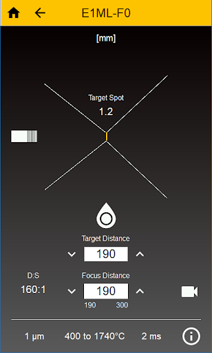 Spot Size Calculator Screen 3