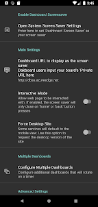 Dashboard Screen Saver