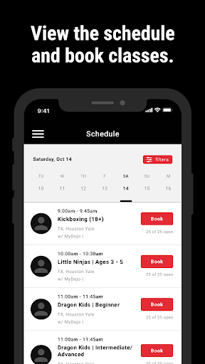 MyDojo Martial Arts Screen 3