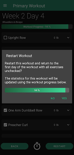 LiteWeight - Workout Manager Screen 2
