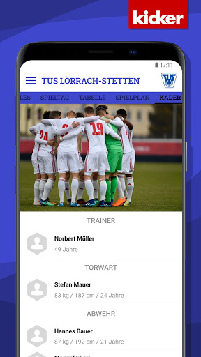 Android application TuS Lörrach-Stetten screenshort