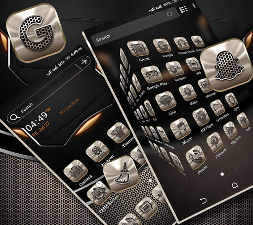 Android application Metalic Launcher Theme screenshort