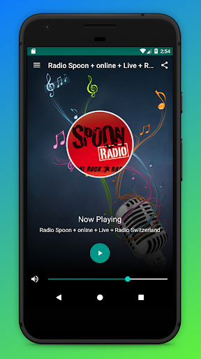 Android application Spoon Radio Rock Schweiz App screenshort