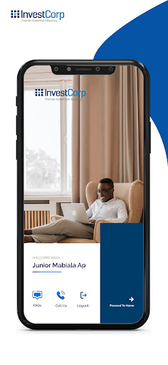 InvestCorp Mobile App Screen 3