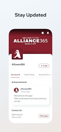 Android application Alliance365 screenshort