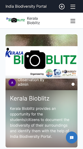 Android application Kerala Bioblitz screenshort