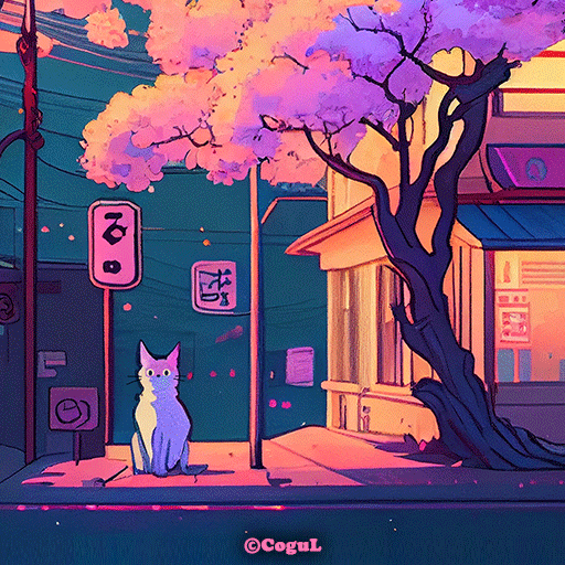 카카오톡 테마 - Stay With Me : 밤 벚꽃 logo