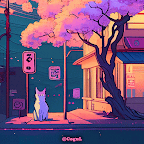카카오톡 테마 - Stay With Me : 밤 벚꽃 logo
