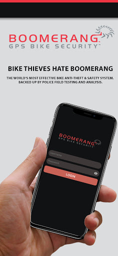 Android application Boomerang GPS Bike Anti-Theft screenshort