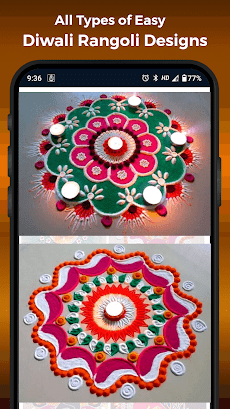 Diwali Rangoli Designs Kolam Dot Rangoli Pongal HDのおすすめ画像2
