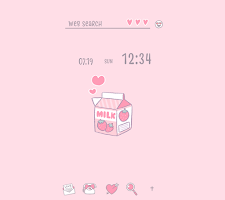 screenshot of Hearty Milk Theme +HOME